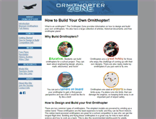 Tablet Screenshot of ornithopter.org