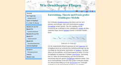 Desktop Screenshot of ornithopter.de